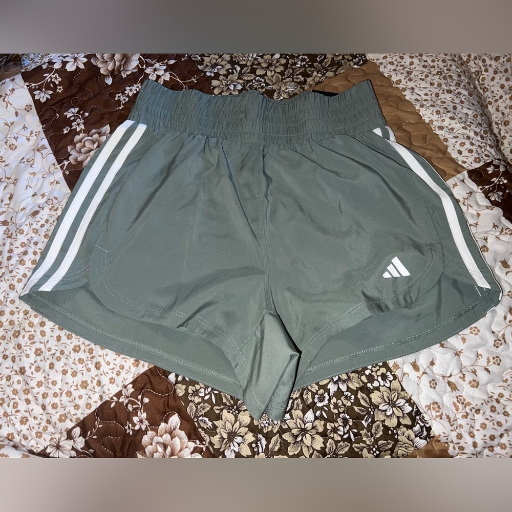 Adidas sage green Athletic Shorts